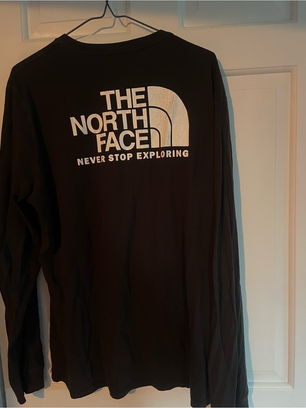 The North Face Black Long Sleeve Logo Sweater